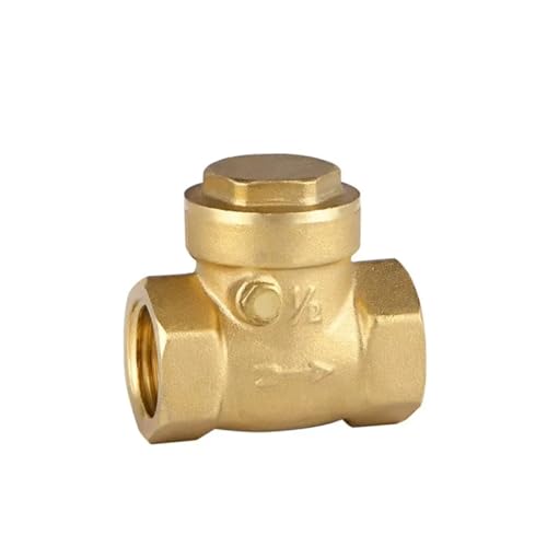 Kugelhahn 2 Stücke Innengewinde Messing Rückschlagventil Einweg For Wasser Horizontale Druckrohrleitung(1.2") von NGTFDCP