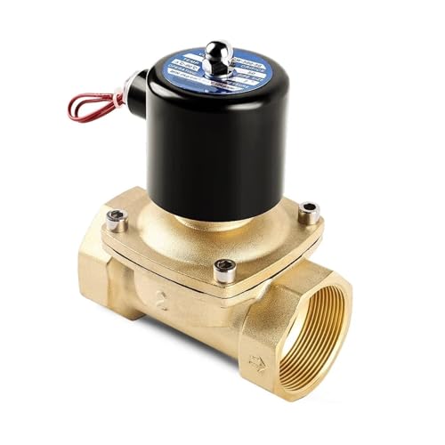 Kugelhahn DN15 DN20 DN25 DN32 DN40 DN50 Normal Geschlossen Messing Magnetventil 12-24V Direkt Wirkenden For Wasser Gas Öl Druckrohrleitung(DN50,12V) von NGTFDCP