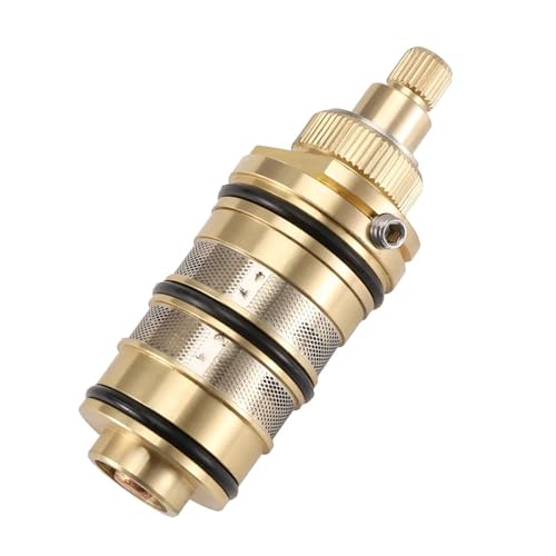 Kugelhahn Ersatz-Thermostatkartusche Aus Messing, Reparatursatz For Duschmischerventilstangen, Wasserhahn Zur Regelung Der Wassertemperatur Im Badezimmer Druckrohrleitung Kugelhahn Ersatz-Thermostatkartusche Aus Messing, Reparatursatz For Duschmischerventilstangen, Wasserhahn Zur Regelung Der Wassertemperatur Im Badezimmer Druckrohrleitung von NGTFDCP