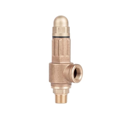 Kugelhahn S10T S10LT Bronze-Sicherheitsventil Dampf Einstellbarer Druck Vollkupfer 3/4 Gewinde DN15 DN20 DN25 DN32 DN40 DN50 Überdruckventil Mit Griff Druckrohrleitung(DN32_S10T) von NGTFDCP