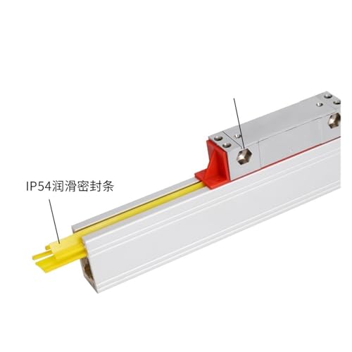 Lineare Skala, 5Mikron-DRO-Encoder, optisches Gitterlineal, schlanker optischer Glasskala-Linear-Encoder, 50–1000mm Verfahrweg, lineare Skala, für DRO-Werkzeuge, Drehmaschinen, Fräsen(YE-5um-700mm) von NGTFDCP