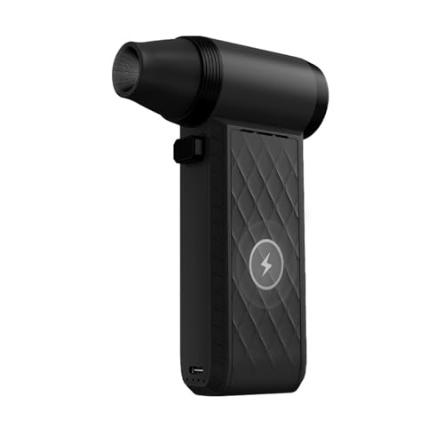 NGTFDCP Auto-Gebläse, Mini-Turbojet-Ventilator, Bürstenloser Hochschwindigkeitsmotor, Elektrisch Einstellbare Windschwindigkeit, Heftis Autobläse,Hohe Saugleistung(Black) von NGTFDCP