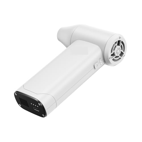 NGTFDCP Auto-Gebläse, Turbojet-Ventilator, Elektrisches Bläse, Leistungsstarker Haartrockner Mit Hohem Wind, Hochschwindigkeits, Handführtes Mini-bläse,Hohe Saugleistung(White) von NGTFDCP