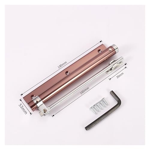 Verstellbarer Türschließer, 2 Stück Leichter automatischer Türschließer for Badezimmer, Toilette, Küche, Haushalt, Innentür, Soft-Close-Türschließer Verstellbar montiert(Red) von NGTFDCP