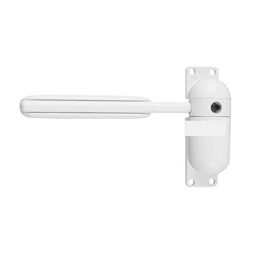 Verstellbarer Türschließer, 2er-Pack Automatischer Türschließer Mit Feder, Legierung, For Den Innenbereich, Grau/Weiß, Türbeschlä Verstellbar montiert(White) von NGTFDCP