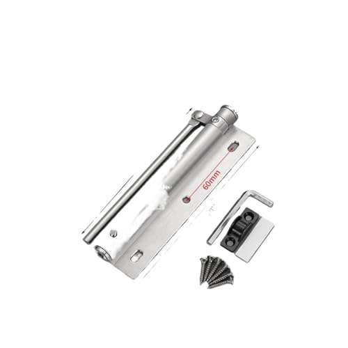 Verstellbarer Türschließer, 5 Stück automatischer Türschließer aus Edelstahl – Schwingtürschließschalter, faltbares Design, geeignet for Zuhause und Büro Verstellbar montiert(Silver) von NGTFDCP