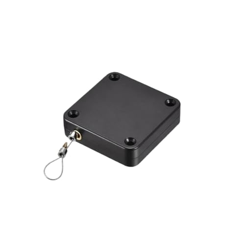 Verstellbarer Türschließer, 6 Stücke Automatische Türschließer 1200g Stahldrahtseil Einziehbare Automatische Wiederherstellungsspule Schließvorrichtung Türbeschlä Verstellbar montiert(Black) von NGTFDCP
