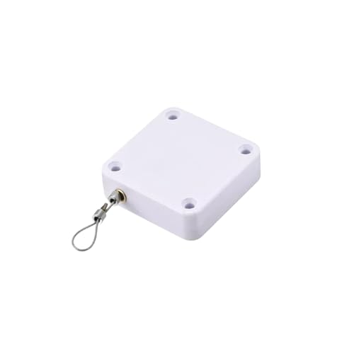 Verstellbarer Türschließer, 6 Stücke Automatische Türschließer 1200g Stahldrahtseil Einziehbare Automatische Wiederherstellungsspule Schließvorrichtung Türbeschlä Verstellbar montiert(White) von NGTFDCP