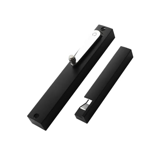 Verstellbarer Türschließer, Aluminiumlegierung Mit Pufferdämpfung, Unsichtbarer Hydraulikpuffer, Geräuschloser Haushaltstürschließer Verstellbar montiert(Black/Left Open) von NGTFDCP