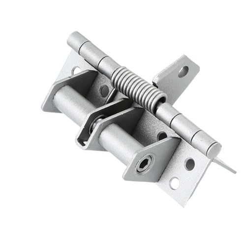 Verstellbarer Türschließer, Federselbstschließendes Türscharnier Multifunktionsscharnier Automatischer Türschließer Eignet For Garan-Vordertür Und Hintertür Verstellbar montiert(Silver) von NGTFDCP