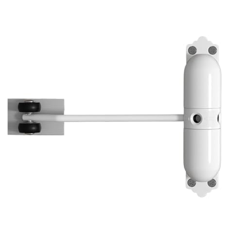 Verstellbarer Türschließer, Schwarz/Weiß 15-50KG Einstellbare Oberfläche Montieren Automatische Frühling Tür Näher Tür Hardware Verstellbar montiert(White) von NGTFDCP
