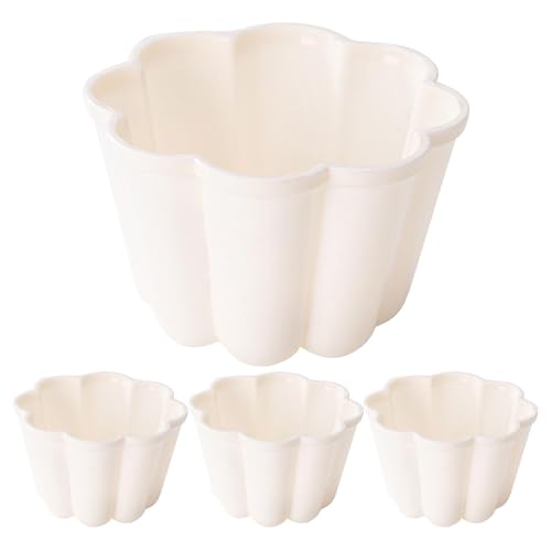 Blumenkatform, Blütenpuddingform - 4pcs Antihaft-Eierkuchen Form - Antihaft-Pudding- Backwerkzeug für Tortentarteletts, blumenförmiges Kuchenbrot und Kuchenform zum Backen Blumenkatform, Blütenpuddingform - 4pcs Antihaft-Eierkuchen Form - Antihaft-Pudding- Backwerkzeug für Tortentarteletts, blumenförmiges Kuchenbrot und Kuchenform zum Backen von NGUMMS