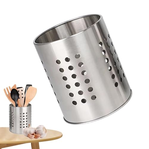 Geschirrspüler Chopstick Korb - Edelstahl Hohl Essstäbchen Abwasserkorb Rack - Essstäbchen mit runden Löchern für Stäbchen, Gabeln, Löffel, Messer von NGUMMS
