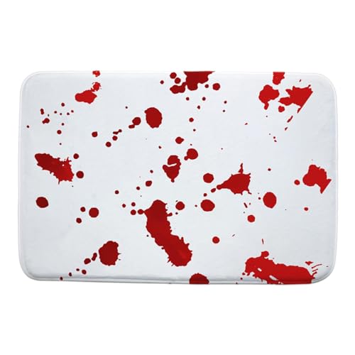 Halloween Duschmatte Blut | Rutschfeste Absorbierende Bloody Badematte für Halloween Heimtextilien,Halloween Bodenmatte, Fußmatte Dekormatten für Küche Schlafzimmer Bodenmatte Ngumms Halloween Duschmatte Blut | Rutschfeste Absorbierende Bloody Badematte für Halloween Heimtextilien,Halloween Bodenmatte, Fußmatte Dekormatten für Küche Schlafzimmer Bodenmatte Ngumms von NGUMMS