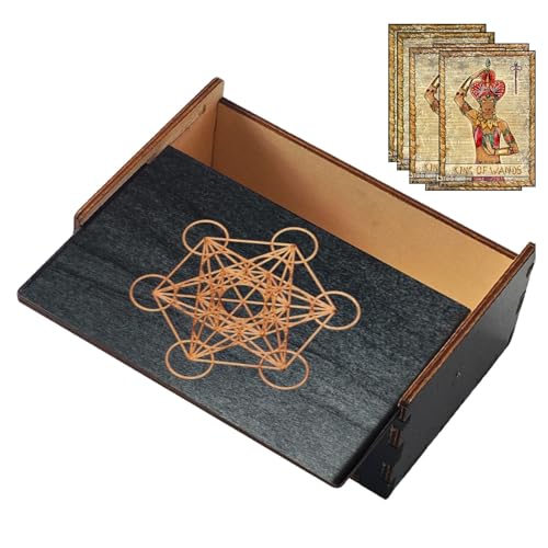 Holz Schmuckkasten, Holz-Wurzelkarton,Hölzerne Tarot Organizer | Vintage Trinket Box Holz Schmuckschatulle Kleine Holz, Vintage Multifunktions-Box für Tarot Karte, Trinket Holz Schmuckkasten, Holz-Wurzelkarton,Hölzerne Tarot Organizer | Vintage Trinket Box Holz Schmuckschatulle Kleine Holz, Vintage Multifunktions-Box für Tarot Karte, Trinket von NGUMMS