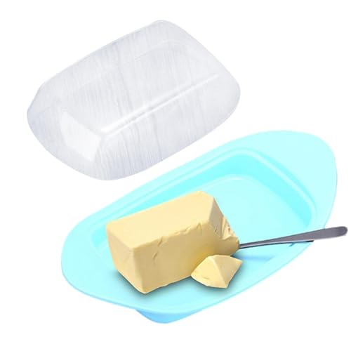 NGUMMS Butterbehälter | Buttertablett in Bootsform mit transparentem Deckel,Buttertopf und Frischhaltedosen, Feinkostbehälter mit Deckel, perfekt für Ost- und Westküstenbutter von NGUMMS