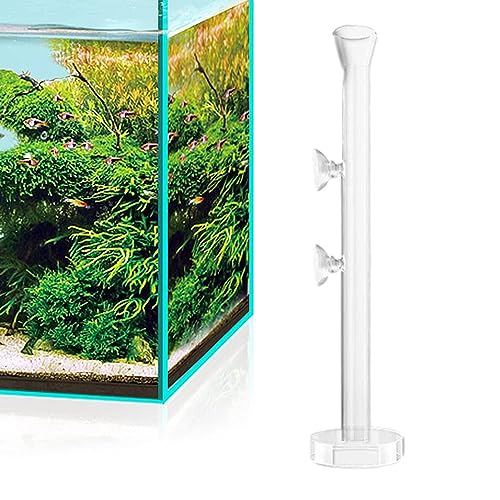 NGUMMS Garnelen-Futterrohr - Klares Kristallglas-Garnelen-Futterröhrchen- und Schüssel-Set,Aquariu -Garnelen-Futterrohr, Garnelen-Futternapf, Schüssel, Aquarium-Fütterungszubehör von NGUMMS