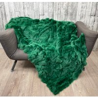 Luxus Grün Fuchs Fell Decke Werfen von NGfurs