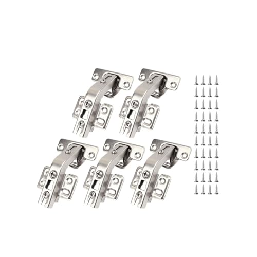 Eisenwaren 135° Scharnier Edelstahl Schranktür Scharnier Dämpfer Puffer Schließen Kleiderschrank Schrank Verdeckte Ecke Scharnier Möbel Hardware(5pcs) von NHCOGZLC