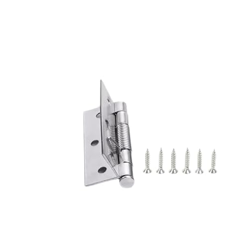 Eisenwaren 2/3/4 Zoll selbstschließendes Federscharnier mit Schrauben aus Edelstahl for Schließen von Türscharnieren for Kästen, Schränke, Möbelbeschläge(1 Set-3 inch) von NHCOGZLC