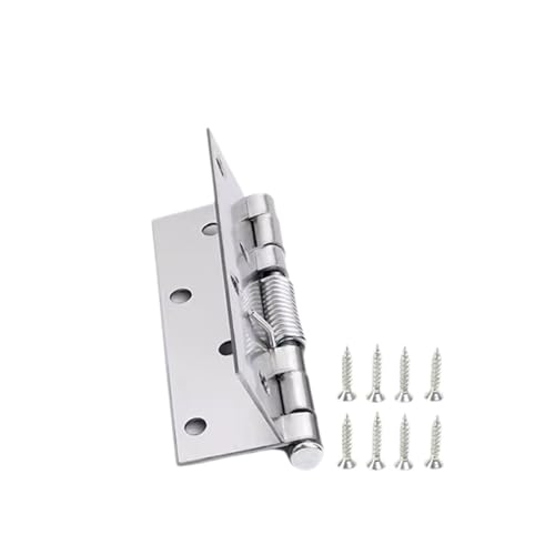 Eisenwaren 2/3/4 Zoll selbstschließendes Federscharnier mit Schrauben aus Edelstahl for Schließen von Türscharnieren for Kästen, Schränke, Möbelbeschläge(1 Set-4 inch) von NHCOGZLC