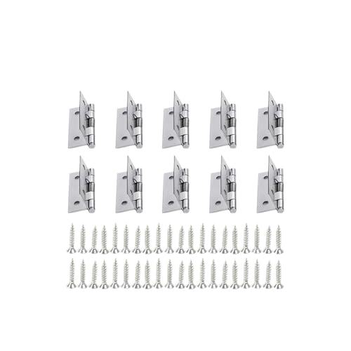 Eisenwaren 2/3/4 Zoll selbstschließendes Federscharnier mit Schrauben aus Edelstahl for Schließen von Türscharnieren for Kästen, Schränke, Möbelbeschläge(10 Set-2 inch) von NHCOGZLC