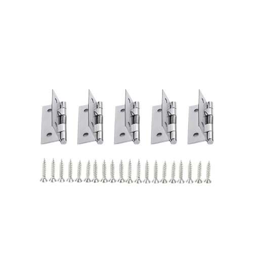 Eisenwaren 2/3/4 Zoll selbstschließendes Federscharnier mit Schrauben aus Edelstahl for Schließen von Türscharnieren for Kästen, Schränke, Möbelbeschläge(5 Set-2 inch) von NHCOGZLC