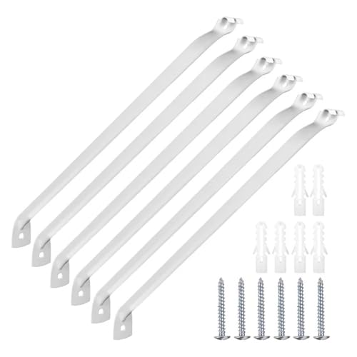 Eisenwaren 2 stücke Schrank Regal Halterungen, Unterstützung Draht Regale mit 2 Schrauben & 2 Kunststoff Expansion Rohre Metall Ac Eisenwaren 2 stücke Schrank Regal Halterungen, Unterstützung Draht Regale mit 2 Schrauben & 2 Kunststoff Expansion Rohre Metall Ac von NHCOGZLC