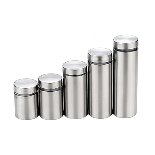 Eisenwaren 4/6 stücke Glas Verschluss 12mm Edelstahl Acryl Werbung Halterung Nagel Werbung Bord Befestigung Schraube Hardware(6pcs,D25x100mm) von NHCOGZLC