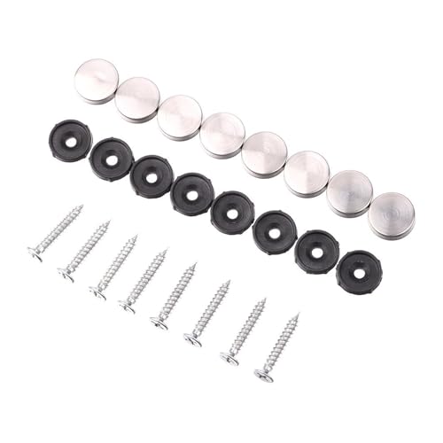 Eisenwaren 8 Sätze Edelstahl Spiegel Verschluss Schraube Dekorative Kappe Abdeckung Werbung Schraube Nagel Schraube Dekorative Kappe Möbel Hardware(16mm) von NHCOGZLC