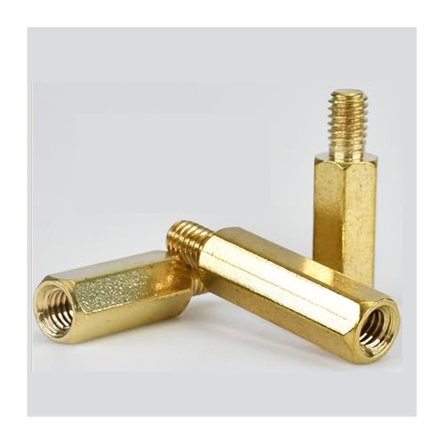 Eisenwaren M2 M2.5 M3 M4 M5 M6 PCB-Unterstützung Standoff Motherboard Spacer Hex Messing Computer Platine Säule Rack Stud Spalte Bolzen Schraube(23mm (200pcs),M6 (Thread 8mm)) von NHCOGZLC