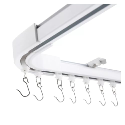 Eisenwaren Vorhangschiene-Set for Decken-Raumteiler, Sichtschutz, 3,6–5,5 m, strapazierfähig Eisenwaren Vorhangschiene-Set for Decken-Raumteiler, Sichtschutz, 3,6–5,5 m, strapazierfähig von NHCOGZLC