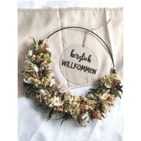 Trockenblumenkranz Türkranz Blumenkranz Wanddekoration Dekoration Boho Trockenblumenkranz Türkranz Blumenkranz Wanddekoration Dekoration Boho von NHDekoschmiede