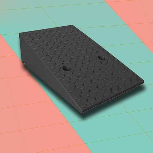 Bordsteinrampe für die Einfahrt, 2" 4" 7" Rise Bordsteinrampe, tragbare Bordsteinrampen for Auffahrten, Handicap-Rampen for Home Dock Garage Schuppen Rampen(50x80x9 cm) von NHEISSCF