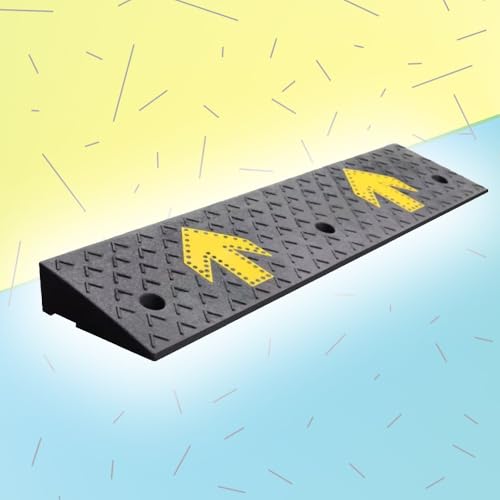 Bordsteinrampe für die Einfahrt, 2" 5" 7" Rise Rollstuhlrampe, Schwellenrampe for Türrahmen, Gehweg, Garage, Lager(95x23x7 cm(37"x9"x2.7")) von NHEISSCF