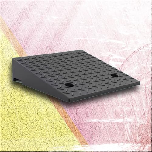 Bordsteinrampe für die Einfahrt, 2" 7" Aufstieg Leichte Tragbare Tür Eintrag Rampen for Türöffnung Bürgersteig Garage Lager(H 19 CM/7.5") von NHEISSCF