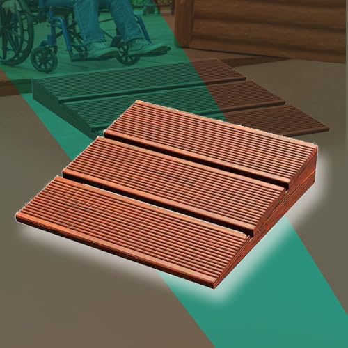 Bordsteinrampe für die Einfahrt, Rutschfeste Schwellenrampe for Schuppenrampen, 3" 4" Steigung, Bordsteinrampe for Einfahrten, Einfahrtsrampen for Garagenautos(50x60x10 cm) von NHEISSCF