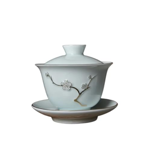 Chinesische Teetassen, 170ml Traditionelle Chinesische Gaiwan Teetasse Topf mit Deckel Keramik Tee Terrine Porzellan Chinesische Teetassen, 170ml Traditionelle Chinesische Gaiwan Teetasse Topf mit Deckel Keramik Tee Terrine Porzellan von NHEISSCF