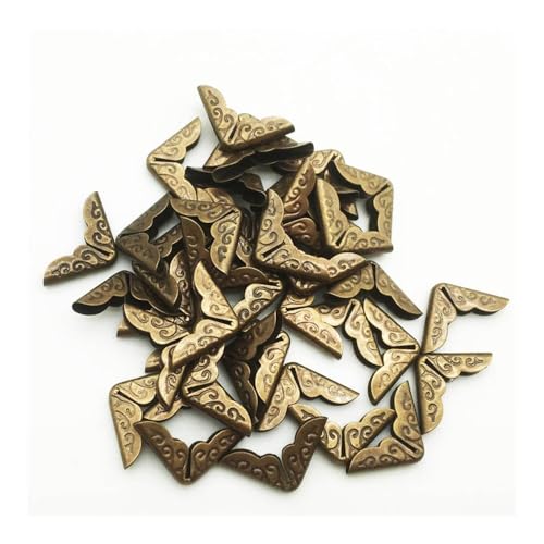 Eckenschutz, Bucheckenschutz, 100 Teile/los 14X14X3mm Bronze Metall Buch Ecken for Ordner DIY Scrapbooking Decor Ecke Protektoren von NHEISSCF
