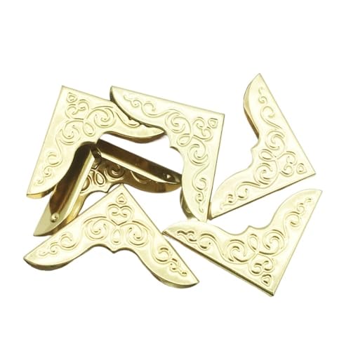 Eckenschutz, Bucheckenschutz, 30 Teile/los 30X30X6mm Goldene Metall Buch Ecken for Ordner DIY Scrapbooking Decor Ecke Protektoren(200PCS) von NHEISSCF
