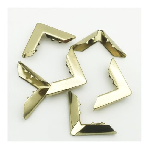 Eckenschutz, Bucheckenschutz, 30 Teile/los 30X30X8mm Goldene Metall Buch Ecken for Ordner DIY Scrapbooking Decor Ecke Protektoren(100PCS) von NHEISSCF