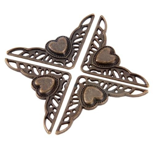 Eckenschutz, Bucheckenschutz, 8Pcs 35mm Holz Box Füße Bein Ecke Protector Guard Metall Handwerk for Möbel Hardware Antike Bronze Eckenschutz, Bucheckenschutz, 8Pcs 35mm Holz Box Füße Bein Ecke Protector Guard Metall Handwerk for Möbel Hardware Antike Bronze von NHEISSCF