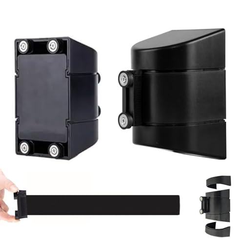 Einziehbare Warteschlangen-Gurtbarriere zur Wandmo Magnetischer Teleskop-Leitplankengurt, temporäres Kontrollwerkzeug for Menschenmengen als Sicherheitswarteschlangenlösung(2 Meter) von NHEISSCF