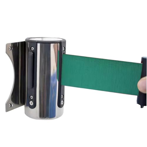 Einziehbare Warteschlangen-Gurtbarriere zur Wandmo Sicherheits-Warteschlangenband, Seil-Sicherheitsbarrieren for Absperrungen und Linienteiler zur Kontrolle von Menschenmengen, 16,4 Fuß von NHEISSCF