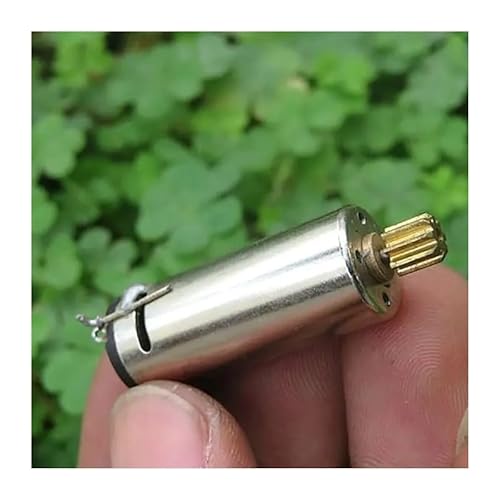 Elektronischer Anlasser DC 3V Hochgeschwindigkeit-DC Kohlebürste N60 Elektronischer Starter mit Metallzahnrädern Edelstahlgehäuse, Ausgangswellendurchmesser 1,5 mm, 0,35 A, 17500 U/min von NHEISSCF