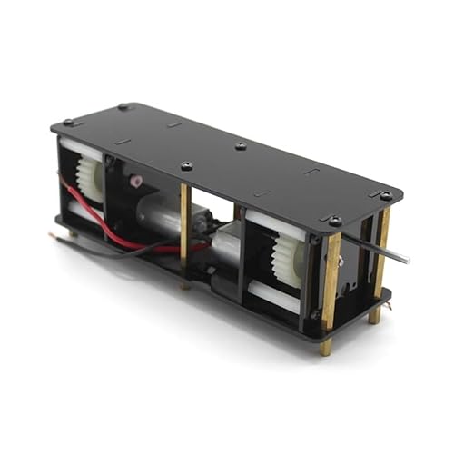 Elektronischer Starter, Doppel Abtriebswelle Tankgetriebe mit 6 x 3 mm Kupfersäulen 6V Drehmoment Getriebe elektronischer Anlasser für Tank, Allradantrieb Modelle von NHEISSCF
