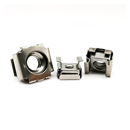 Käfigmuttern, schwimmende Mutter, A2-70 304 Edelstahl Quadratische elastische Rack-Montage Serverschrank Regal Clip Schwimmende Käfigmutter 10 Stück Käfigmuttern, schwimmende Mutter, A2-70 304 Edelstahl Quadratische elastische Rack-Montage Serverschrank Regal Clip Schwimmende Käfigmutter 10 Stück von NHEISSCF