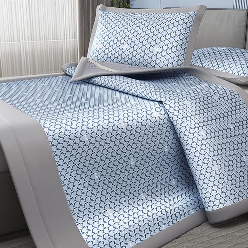 Matratze Sommer Ice Silk Kühlmatte,Rattan Kühlmatte,Faltbare Rattan Sommer Schlafmatte,Atmungsaktive karbonisierte Sommer Rattan Schlafmatte(200x220cm) von NHEISSCF