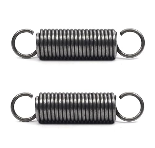 Ausdehnung der Feder, 2 Stück langlebige Zugfeder, Stahlfeder, Doppelhaken-Zugfeder – 1,8 x 20 x 450 mm, Drahtdurchmesser 1,8 mm, Außendurchmesser 20 mm, freie Länge 450 mm(1.8 x 20 x 450 mm) von NHEISSCF