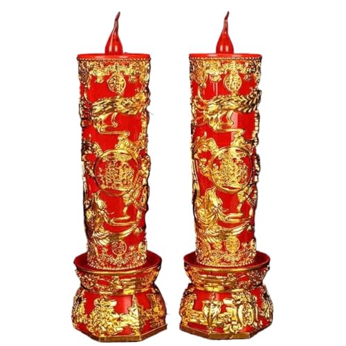 NHEISSCF Buddha Lotus Licht, 110V 220V 1pairs 11,4 Zoll LED Kerze Lampe Buddha Reichtum Gott Versorgung Lampe Leuchter NHEISSCF Buddha Lotus Licht, 110V 220V 1pairs 11,4 Zoll LED Kerze Lampe Buddha Reichtum Gott Versorgung Lampe Leuchter von NHEISSCF